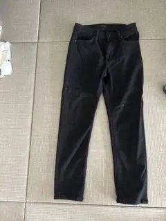ブラックデニムパンツ スリムフィット