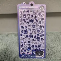 クーリア ボンボンドロップシール ねこ ミニ　ブルー　パープル　青　紫
