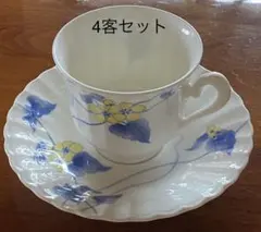 ノリタケ ⭐️スタジオコレクション　カップ&ソーサー4客セット