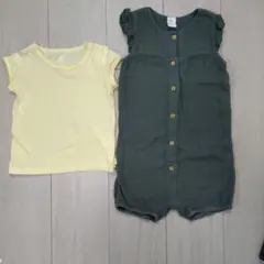 H&M ロンパース カバーオール Tシャツ セット 92のサムネイル