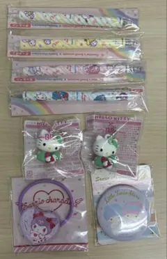 カナヘイサンリオコラボペン、キティチャーム、クロミ、キキララなどなど⭐︎