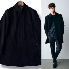 LANVIN ランバン オン ブルー ステンカラー コート 46 M