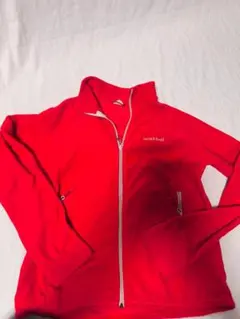 mont-bell フリースジャケット 赤 キッズ 150