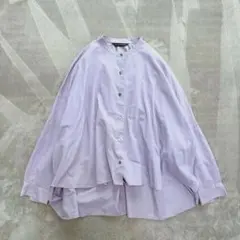 mizuiro ind バックギャザーワイドシャツ ブラウス ゆったり