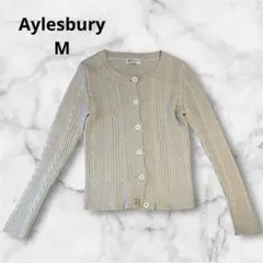 美品❤️Aylesbury 長袖カーディガン ベージュ 前開き ニット　秋冬 M