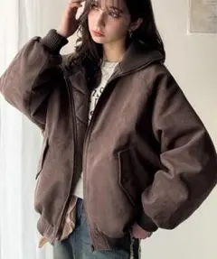 タートルスウェードブルゾン