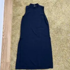 ノースリーブロングワンピース サイズ9 ネイビー