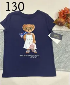 【2025新作】POLO RALPH LAUREN キッズTシャツ ポロベア 紺
