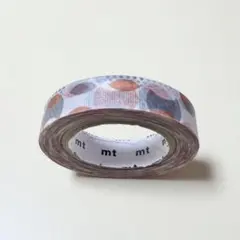 mt 廃盤マスキングテープ 重なりドット オレンジ 限定サイズ？約10mm