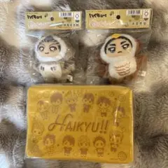 ハイキュー!! ちみけもますこっとキーホルダー2点 &クリアポーチ 
