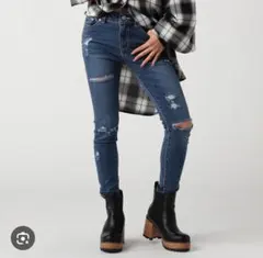 セシルマクビースキニーデニム ダメージ加工 未使用タグ付き