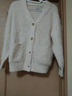 niko and ..オーバーサイズシャギー ニットカーディガン