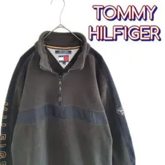 TOMMY HILFIGER ハーフジップ プルオーバー フリースジャケット
