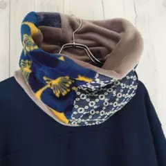 【ハンドメイド】スヌード ネックウォーマー (ミックス×グレー)