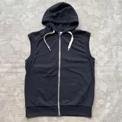 【美品】H&M DIVIDED ノースリーブ ジップパーカー Mのサムネイル