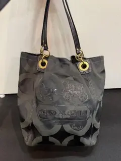 COACH シグネチャー トートバッグ ブラックのサムネイル