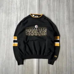 90s Lee NFL スティーラーズ スウェット トレーナー L ブラック