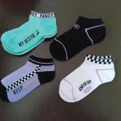 キッズ靴下 4足セット 19-24cm