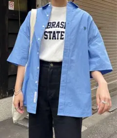 U.S. POLO ASSN. 半袖シャツ 青