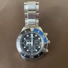 SEIKO クロノグラフ 腕時計　ソーラー　難あり（コメント詳細）