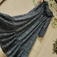 ❥アースミュージックアンドエコロジー❥ロングワンピースフリル花柄