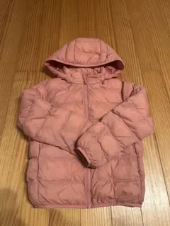 ユニクロUNIQLO ピンク ダウン　130