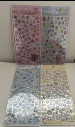 正規品　しずくちゃん　ボンボンドロップシール　ミニ　4種類セット