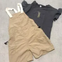 子供服 まとめ売り　110cm 夏服 2点セット　Tシャツ　サロペットのサムネイル