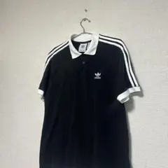 ★激レアデザイン★ adidas originals ポロシャツ　黒　L