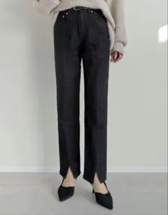 《Re:EDIT》センタースリットリサイクルデニム