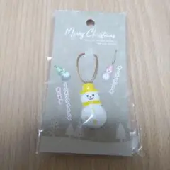 キャンドゥ スノーマン　snowman ミニオーナメント　オプジェ　黄色イエロー