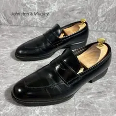 Johnston & Murphy コインローファー 革靴 黒 26 3Eのサムネイル