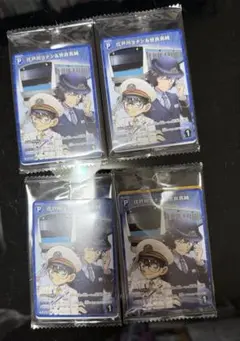 JR東日本　名探偵コナン　スタンプラリー　カードパック　達成賞　4セット