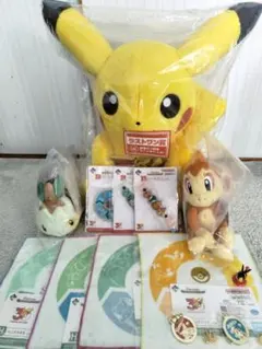ポケモン 一番くじ ラストワン賞 ピカチュウ ぬいぐるみセット 25点 