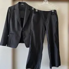 美品　PERSON'S ブラックパンツスーツ　3点セット