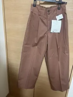 ブラウン ワイドパンツ L