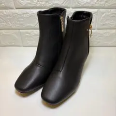 (新品) grove ゆらリングブーツ 黒 23cm
