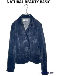 【ナチュラルビューティーベーシック】コーデュロイジャケット　ヴィンテージ