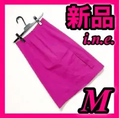 インエ i.n.e. 新品 春服 膝丈スカート サイズ2 ピンク レディース