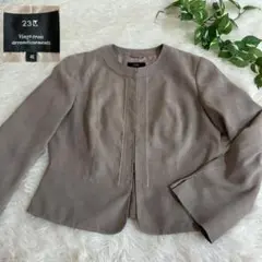 新品未使用タグ付き　23区 ウール　ノーカラー　ジャケット 40 23区 / ニジュウサンク （レディース） ノーカラージャケット