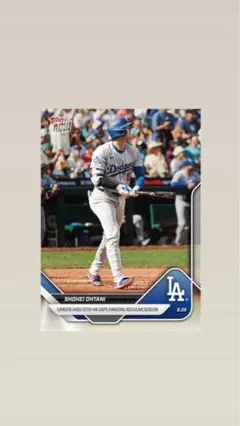 MLB topps now 大谷翔平 シーズン自己最多 55号HR