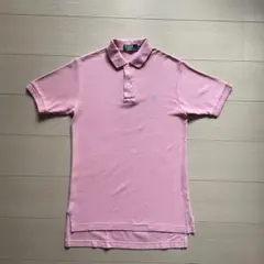 90s Polo by Ralph Lauren ポロシャツ ピンク 刺繍ロゴ