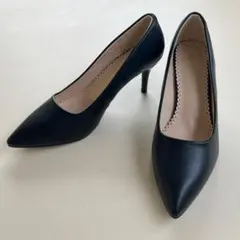 レディース パンプス 痛くない 歩きやすい 走れるパンプス　黒