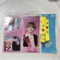 BTS V チケットホルダーとBT21ストラップセット