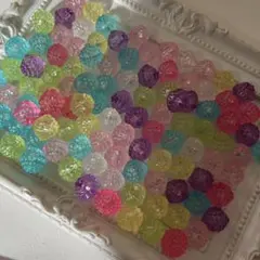 クリアつぶつぶビーズ　100個