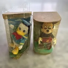 ディズニー ミッキー ドナルド レトロ 2つセット キャラクター 小物 格安