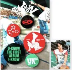 東方神起　ユノ　ソログッズ　缶バッチセット