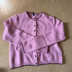H&M ピンク カーディガン S