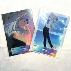 呪術廻戦　セガラッキーくじ　五条悟　クリアファイルセット　明昼の刻・黄昏の刻