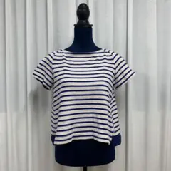 sacai luck サカイラック ストライプ クルーネック Tシャツ 半袖